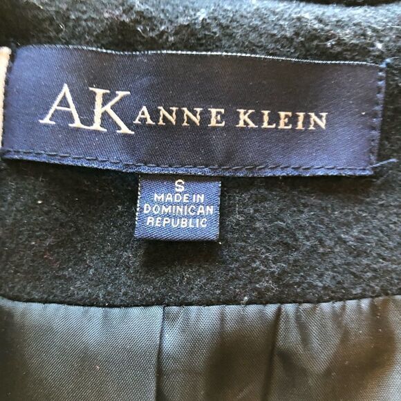 Anne Klein Pea Coat Black Size Small - Picture 3 of 7